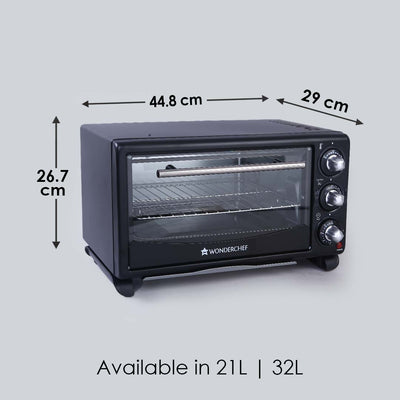 Wonderchef Renewed Oven Toaster Griller (OTG) - 21L | Auto Power-Off with Bell