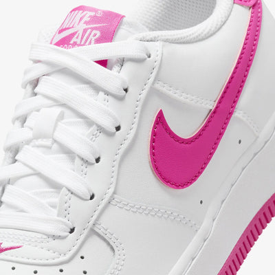 Nike | AIR FORCE 1 (GS)  { WHITE/LASER FUCHSIA