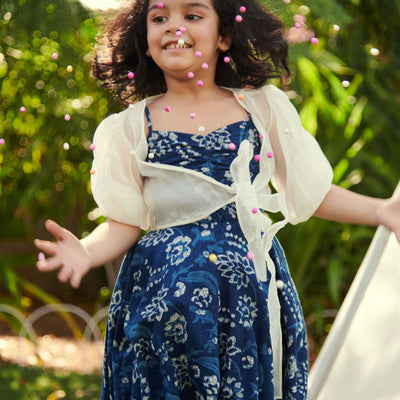 Blossom Handblock Cotton Dress