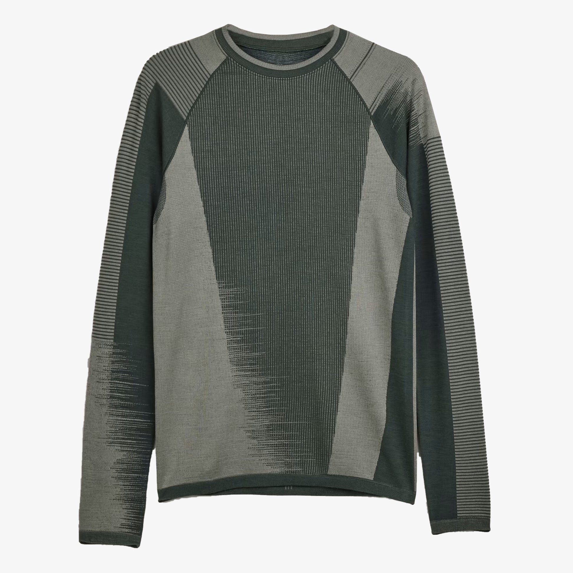 Y-3 | ENGINEERED KNIT LONG SLEEVE BASELAYER TEE  { WONDER SILVER