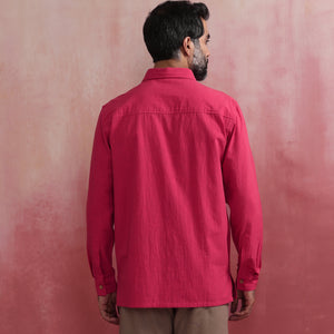 trueBrowns Men's Pink Cotton Shirt