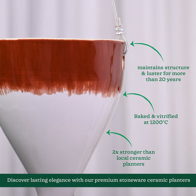 Ceramic Hanging Pot Cosmic Stone