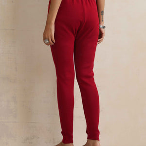 trueBrowns Maroon Woollen Leggings