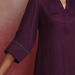 trueBrowns Purple Modal Co-ord Set