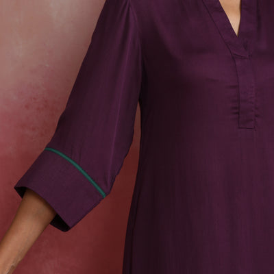trueBrowns Purple Modal Co-ord Set