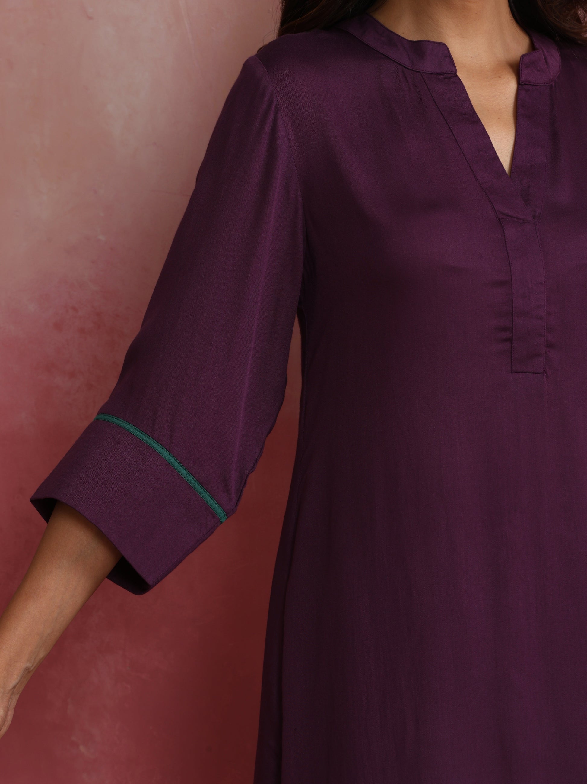 trueBrowns Purple Modal Co-ord Set