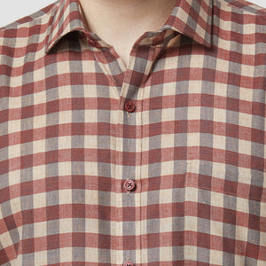 Half Sleeve Checks Shirt