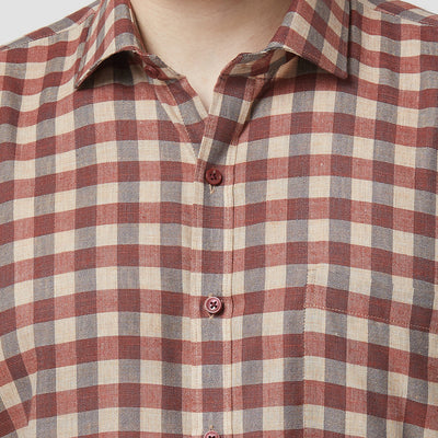 Half Sleeve Checks Shirt