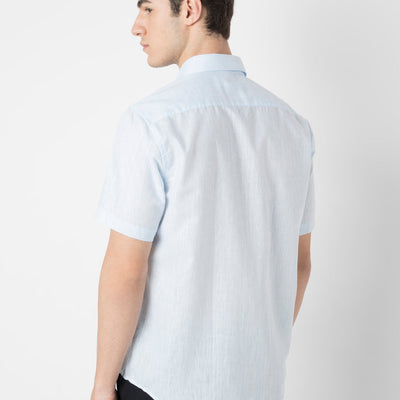 Cotton Linen Half Sleeve Shirt