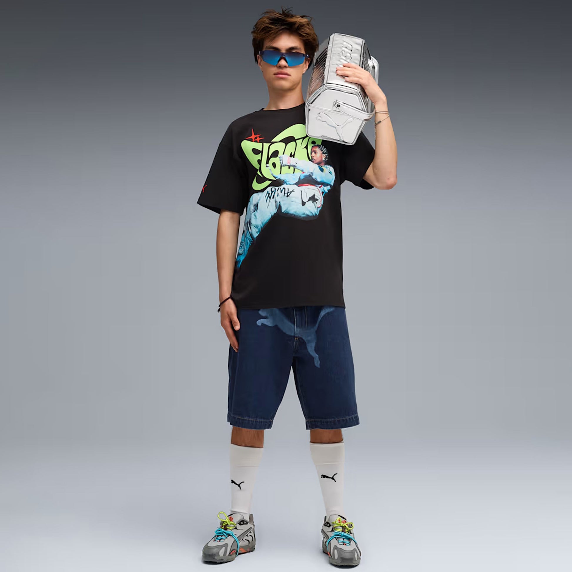PUMA | A$AP ROCKY x PUMA FLACKO DRIVE TEE { PUMA BLACK