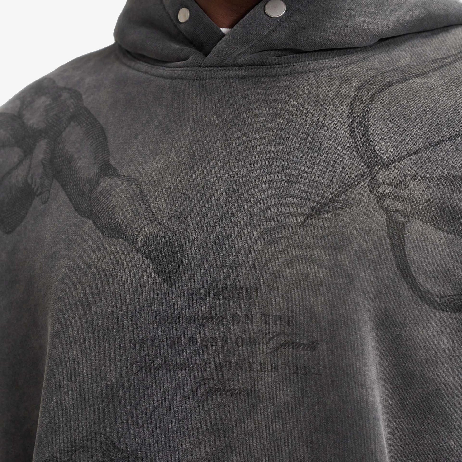 Represent | CHERUB ALL OVER HOODIE  { VINTAGE GREY