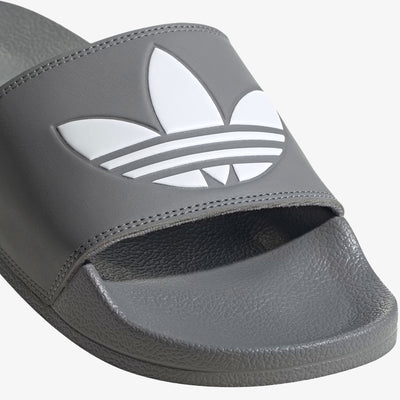 ADIDAS | ADILETTE LITE SLIDES {  GREY/CLOUD WHITE