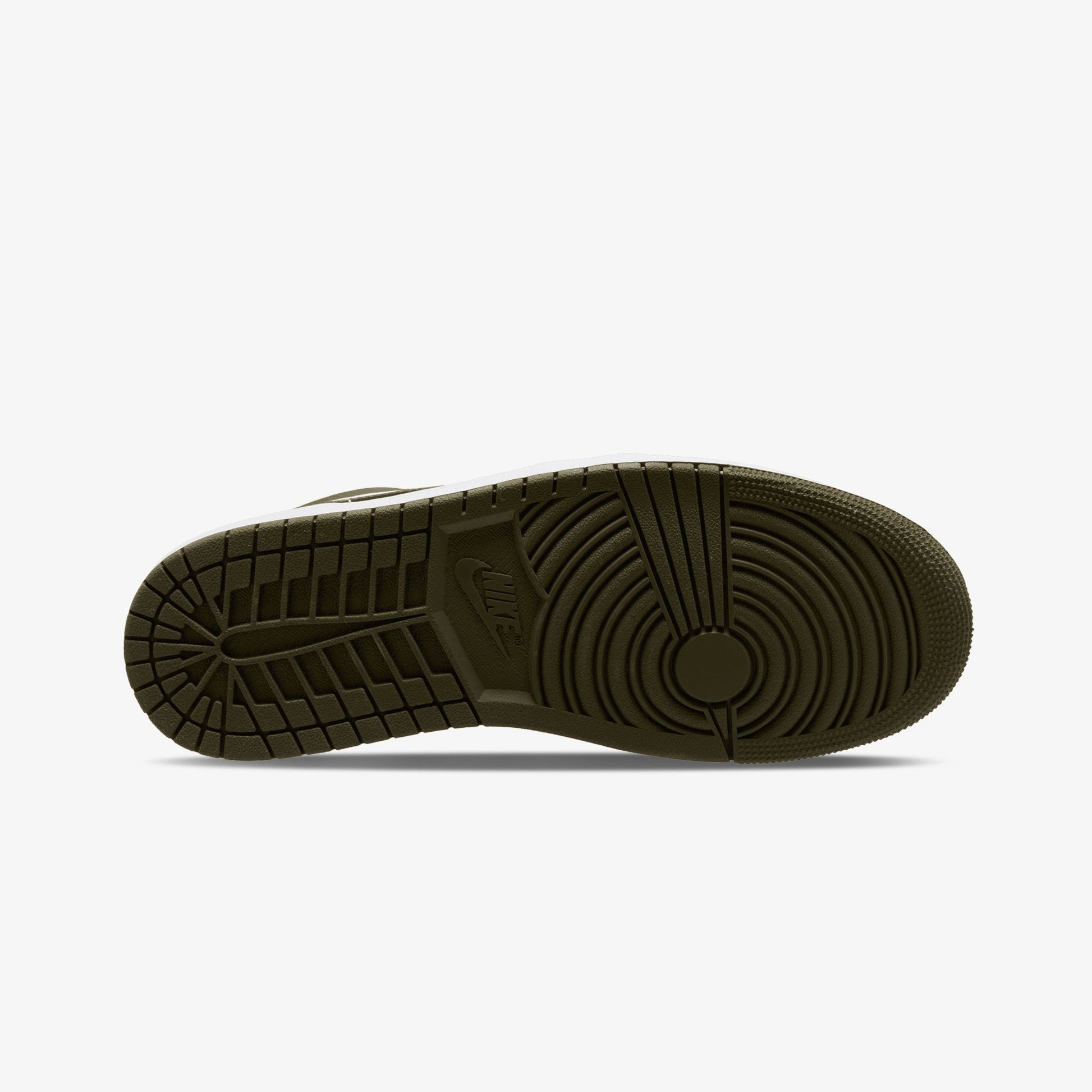 JORDAN | AIR JORDAN 1 LOW { BLACK/WHITE-MEDIUM OLIVE