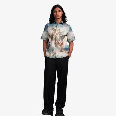 ALMOST GODS | DREAM OF THE ORIENT LINEN SHIRT { MULTI