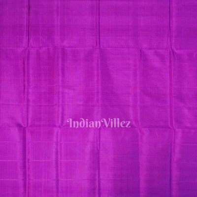 Lavender & Purple With Multicolor Double Pallu Berhampuri Silk Saree