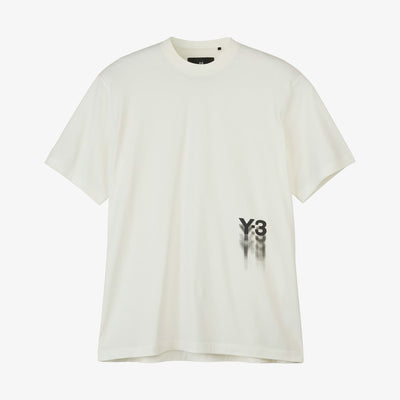 Y-3 | GRAPHIC SHORT SLEEVE TEE  { OWHITE