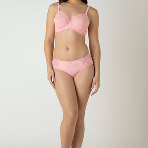 Luxe Support Non-Padded Wired Bra  - Rose Elegance