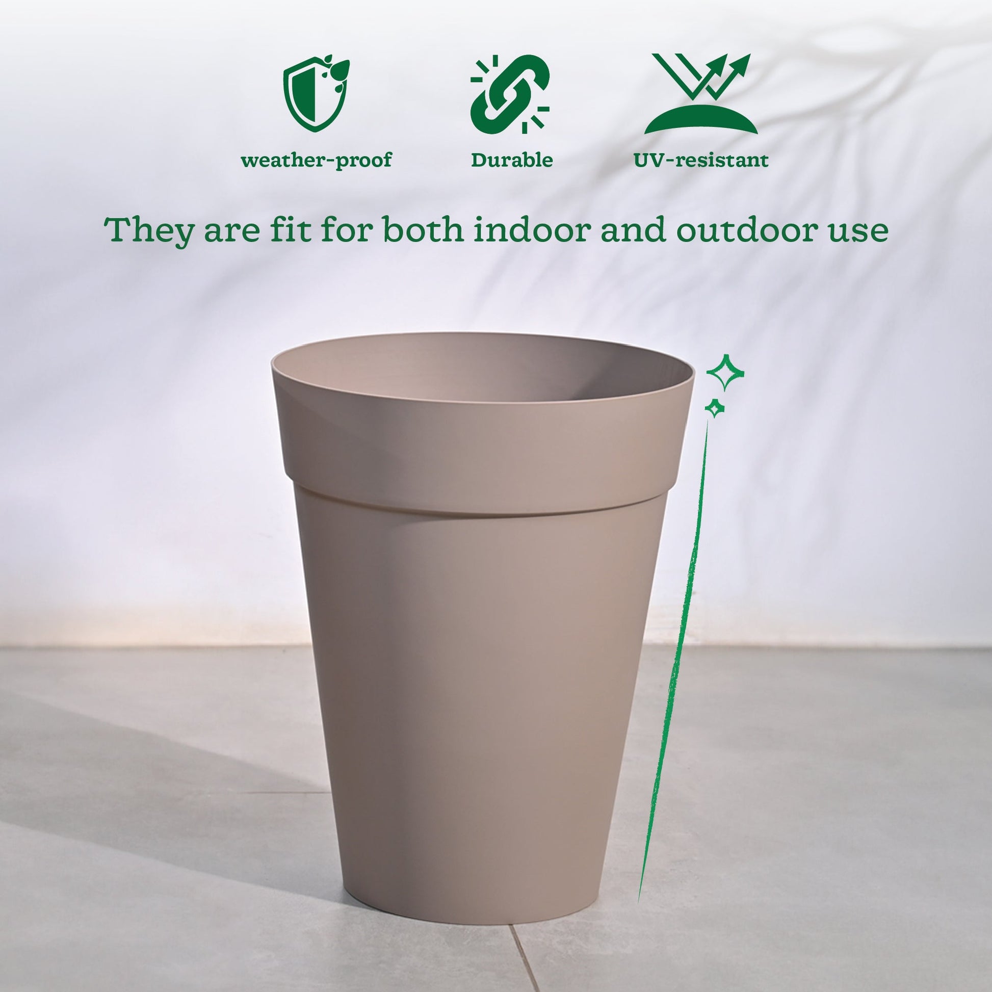 Roma Plastic Planter