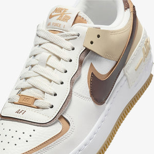NIKE | AIR FORCE 1 SHADOW { SAIL/CACAO WOW-FLAX-SESAME