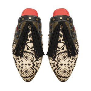 Python Cone Mules Women