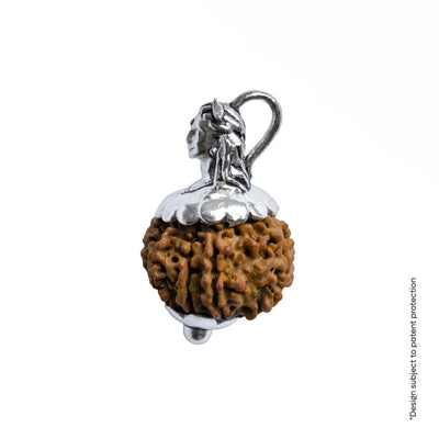 Adiyogi Pendant (9 Mukhi Nepali Rudraksha) With Chain