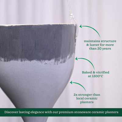 Ceramic Hanging Pot Cosmic Stone