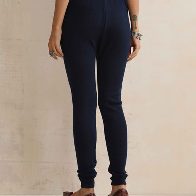 trueBrowns Navy Woollen Leggings