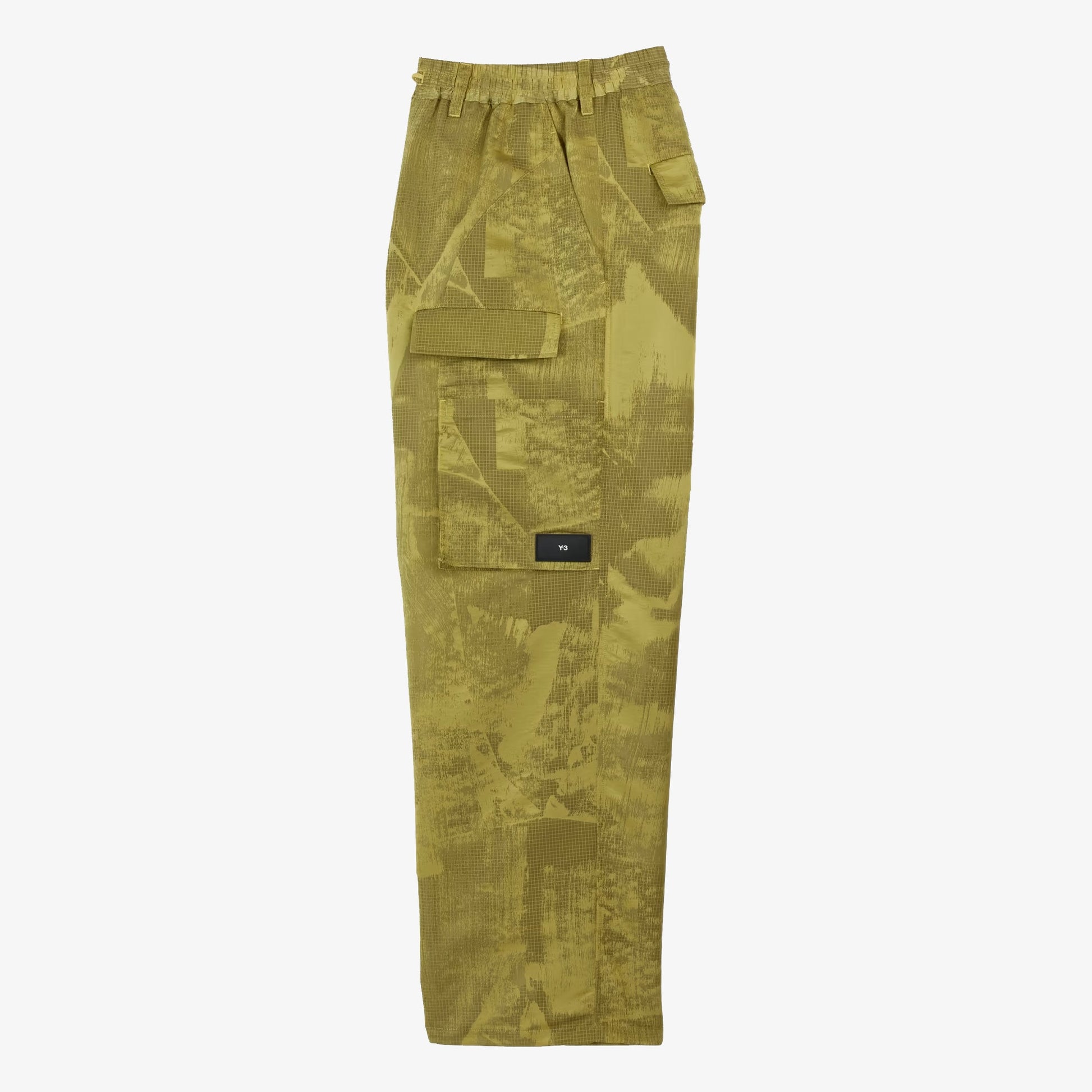 Y-3 | LINED JACQUARD RIPSTOP PANTS  { YELLOW/BLACK