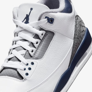 Jordan | AIR JORDAN 3 RETRO  { WHITE/MIDNIGHT NAVY-CEMENT GREY-BLACK