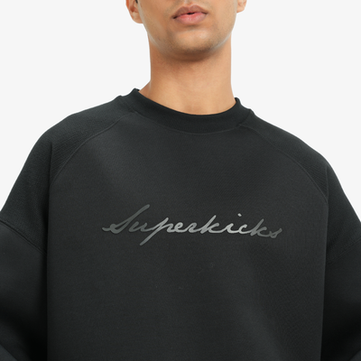 Superkicks | SIGNATURE SWEATSHIRT { MIDNIGHT BLACK