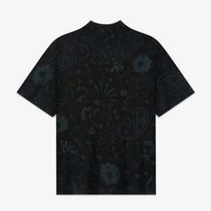 F A R A K | BASICS BLOCK PRINTED TEE { BLACK