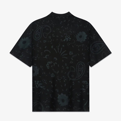 F A R A K | BASICS BLOCK PRINTED TEE { BLACK