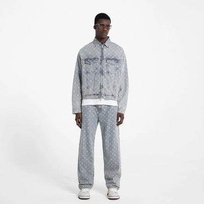 Represent | R3 MONOGRAM BAGGY DENIM  { STONE WASH