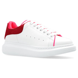 Alexander Mcqueen Oversized White Velvet Fuchia (Women'S)