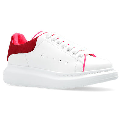 Alexander Mcqueen Oversized White Velvet Fuchia (Women'S)