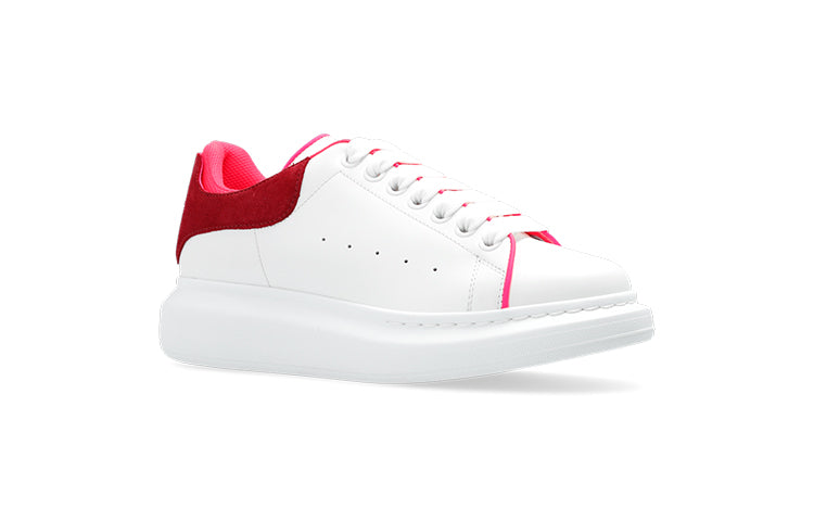 Alexander Mcqueen Oversized White Velvet Fuchia (Women'S)