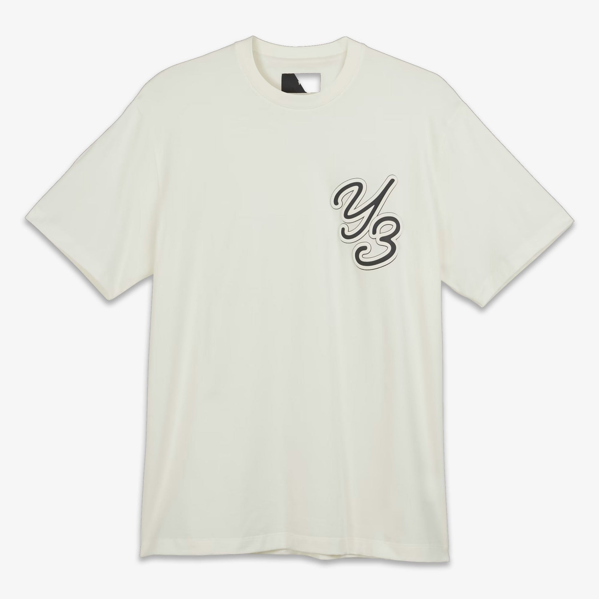 Y-3 | GRAPHIC SHORT SLEEVE TEE  { WHITE