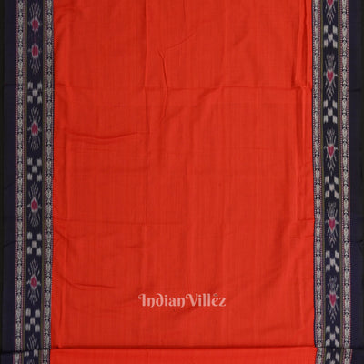 Navy Blue Red Pure Cotton Sambalpuri Dress Material & Dupatta