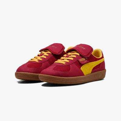 PUMA | x HARRY POTTER PALERMO HAIRY SUEDE FORMSTRIP { DARK CRIMSON-YELLOW SIZZLE