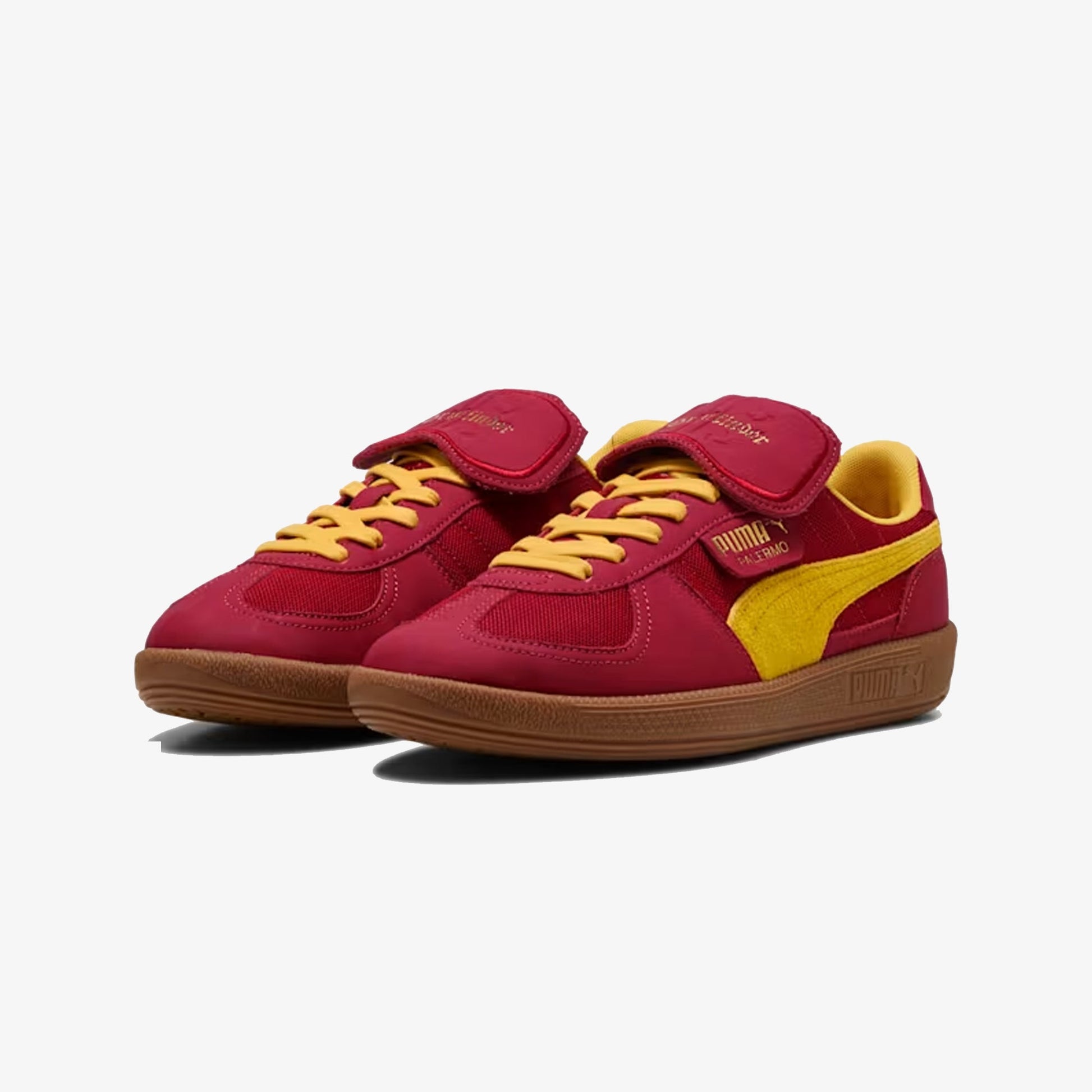 PUMA | x HARRY POTTER PALERMO HAIRY SUEDE FORMSTRIP { DARK CRIMSON-YELLOW SIZZLE