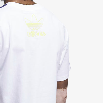 Adidas Originals | BEACH SPORTS ART TEE  { WHITE/BLUE