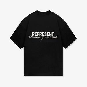 REPRESENT | PATRON OF THE CLUB T-SHIRT { BLACK