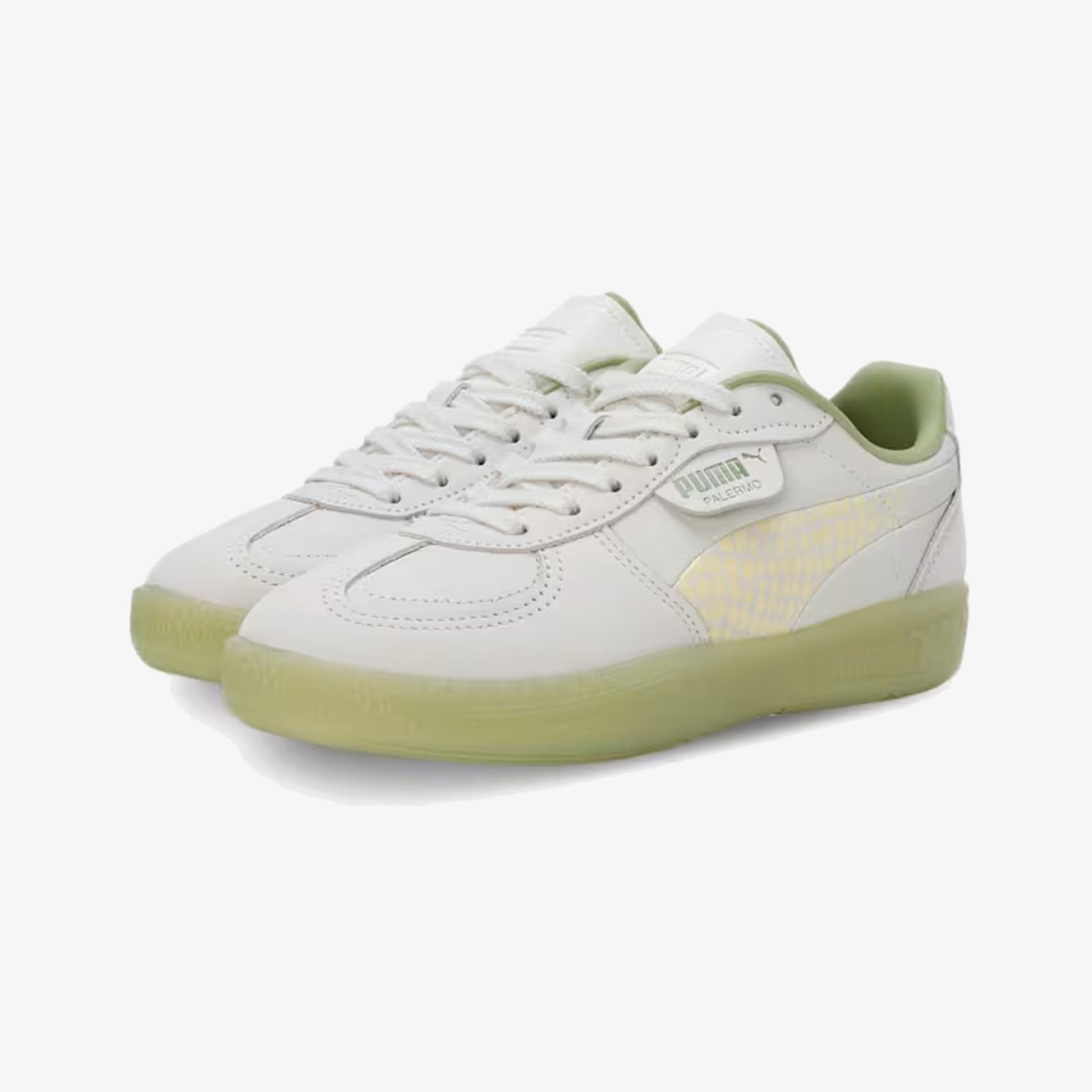 PUMA | PALERMO { VAPOR GRAY-CREAMY/GREEN