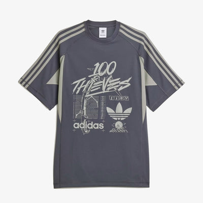 ADIDAS ORIGINALS | 100 THIEVES TEE { CARBON