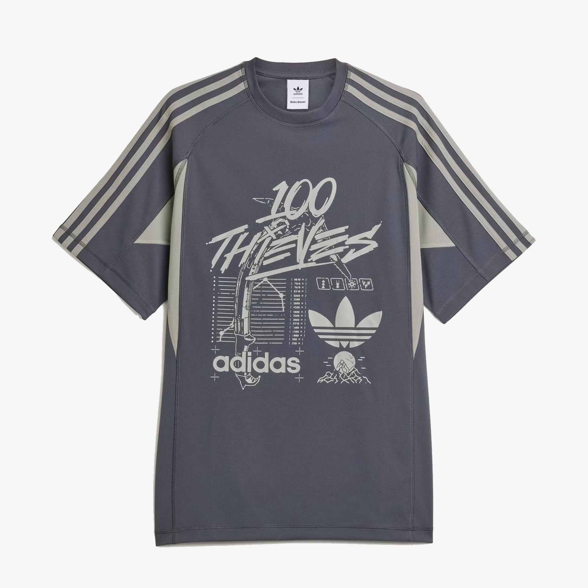 ADIDAS ORIGINALS | 100 THIEVES TEE { CARBON