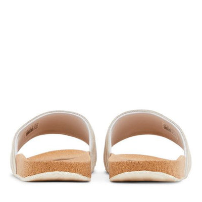 adidas adilette Premium Slides Wonder White Cork