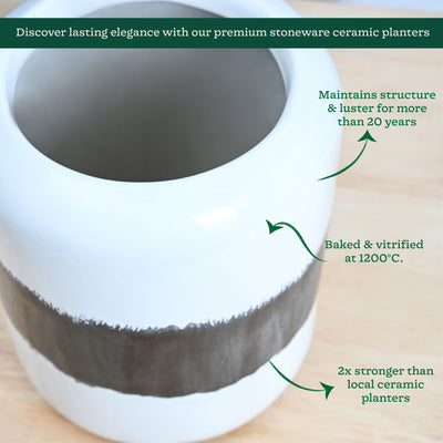 Twilight Clouds Ceramic Planter