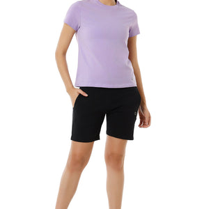 Essential Basic Short Sleeve Round Neck T-Shirt - Digital Lavender