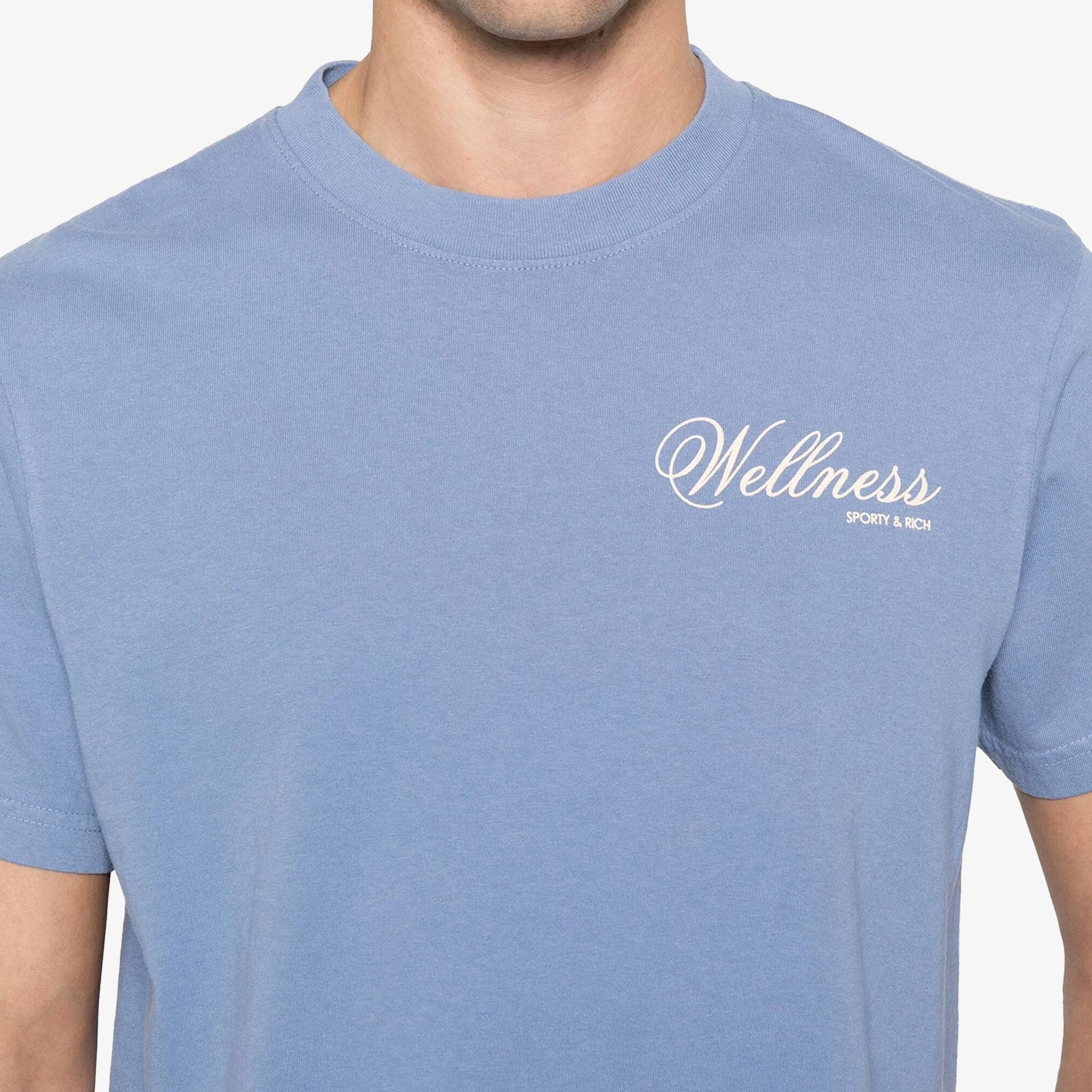 SPORTY & RICH | CARLYLE T-SHIRT { BLUE