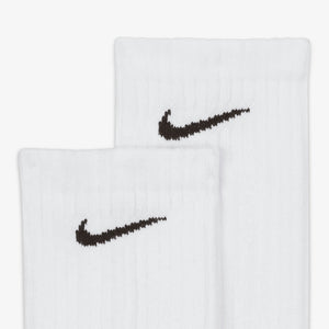 NIKE | EVERYDAY CUSHIONED TRAINING CREW SOCKS { WHITE/BLACK